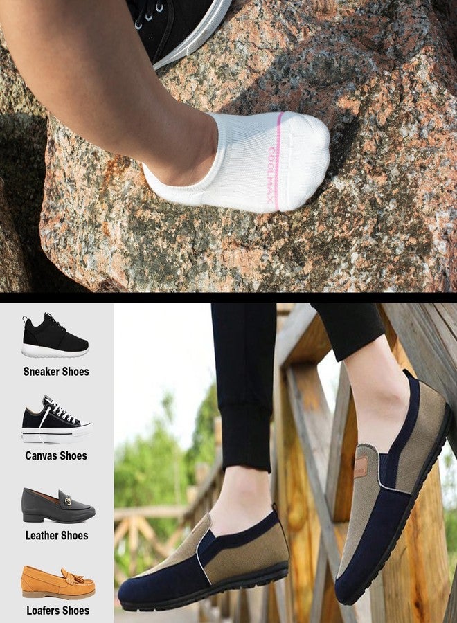BRISIRA Bamboo Viscose Compression No Show Socks Womens Non Slip Running Athletic Cushion Moisture Wicking Low Cut - Image 5